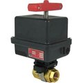 Gemini Valve Sales & Service Inc. Gemini ValveÂ Brass Barstock Ball Valve W/600 Series 24DC Electric Actuator, 3/8" 3/8 86M-1-RT-6-615-24DC-EMK-1-615